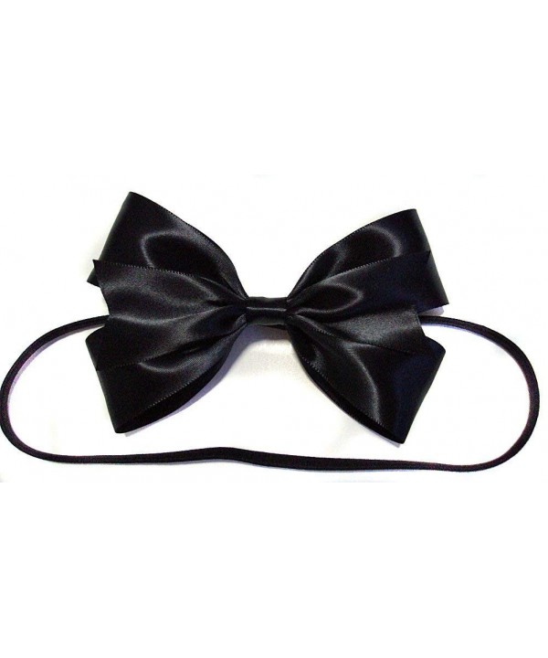 Black Shiny Ribbon Wonderland Headband