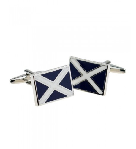 Mens Cufflinks Scottish Flag X2N068