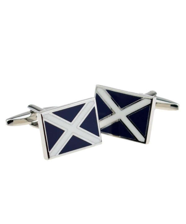 Mens Cufflinks Scottish Flag X2N068