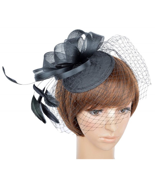 Fascinator Women Hair Clip Black