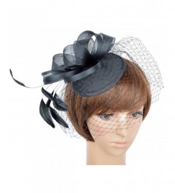 Fascinator Women Hair Clip Black