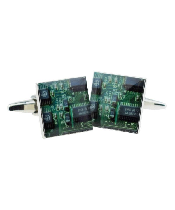 Cufflinks X2bocs007 Green Circuit Board