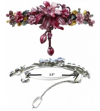 Crystal Barrette Hanging Ornament YY86010 3rose