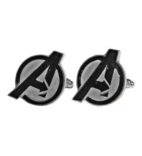 Marvels AVENGERS Logo Silvertone CUFFLINKS