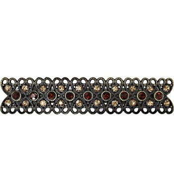 DCNL Gold Brown Stone Barrette