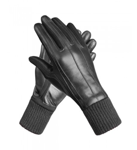 MEVIRA Genuine Gloves Touchscreen Gloves Wool Design Size