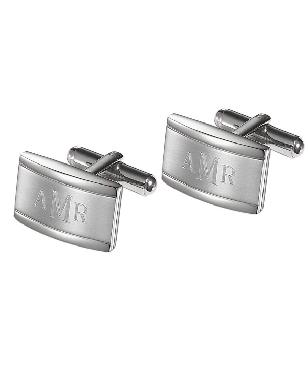 Personalized Cufflinks Engraved Roman Monogram