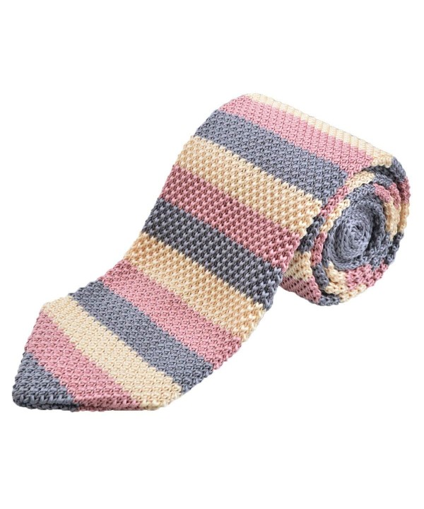 Knitted Necktie Stripe Pattern Casual