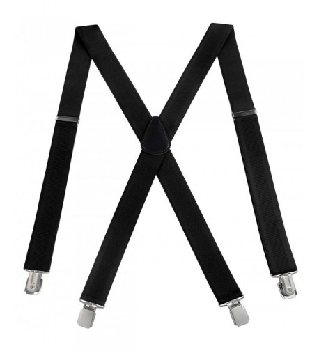 Mens Suspenders Adjustable X Back Heavy