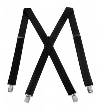 Mens Suspenders Adjustable X Back Heavy