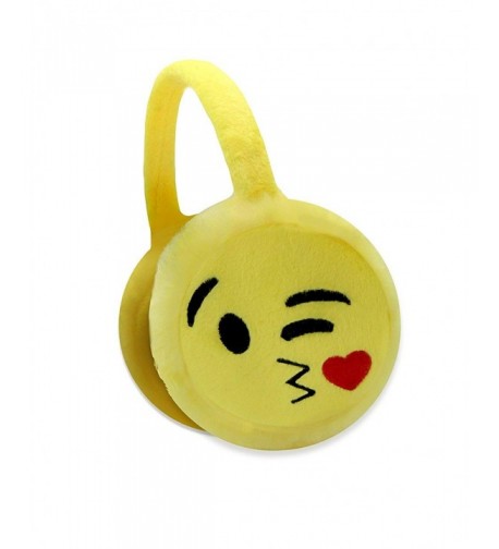 Yellow Unisex Fuzzy Kissy Earmuffs