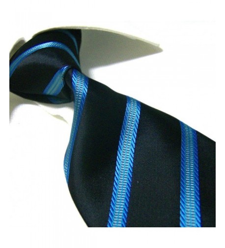 Extra Fashion Black Stripe Necktie
