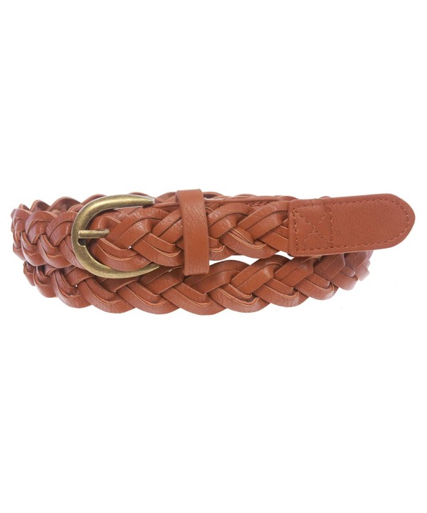 Womens Skinny Braided Non Leather Vintage