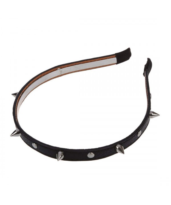 SODIAL Fashion Leather Headband Studded