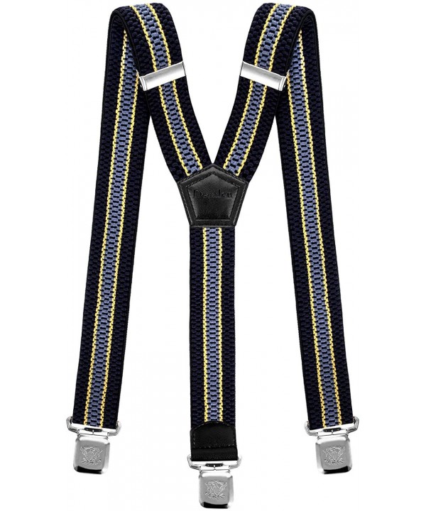 Decalen Suspenders Strong Braces Yellow