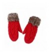 Adorable Knitted Winter Mittens Fullfinger
