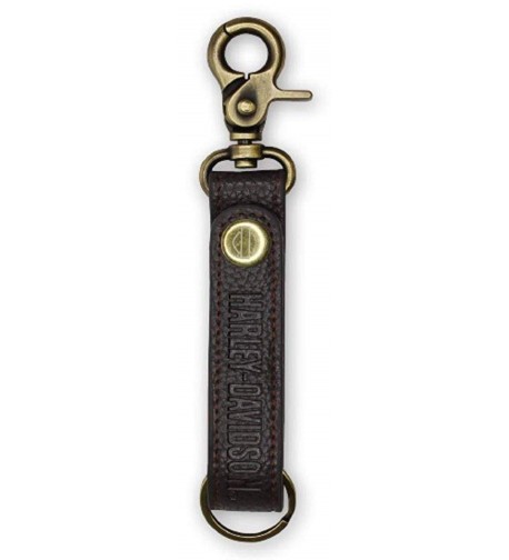 Harley Davidson Embossed Leather Keychain KY51668
