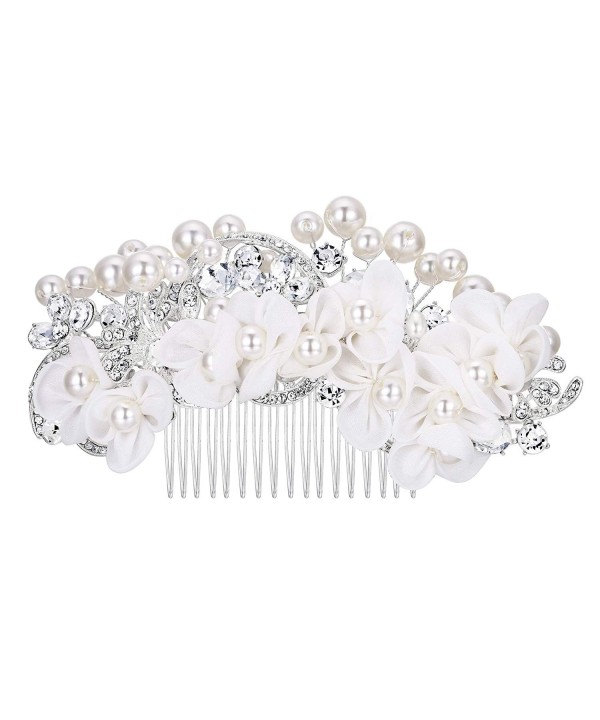 EVER FAITH Wedding Ivory Color Simulated EVER FAITH Wedding Ivory Color Simulated