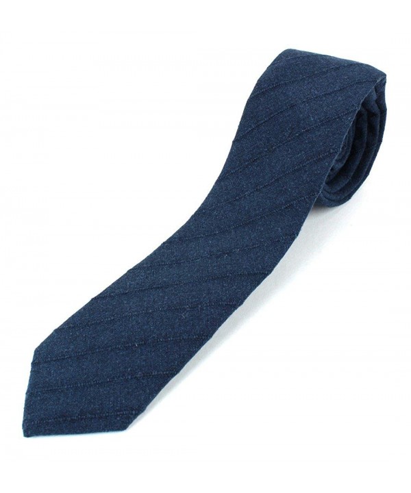 Cotton Necktie Textured Pinstripe Pattern