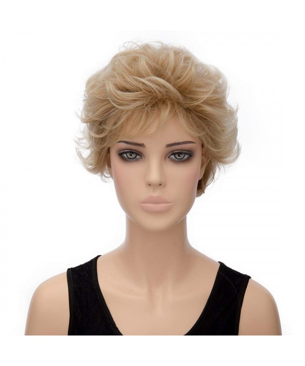Blonde Short Layered Resistent Synthetic