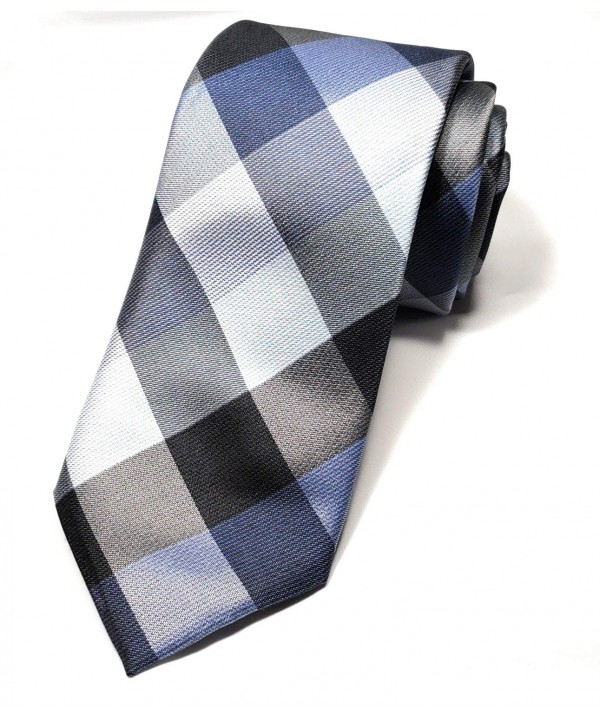 ERHAZU Premium Plaid Necktie Business ERHAZU Premium Plaid Necktie Business