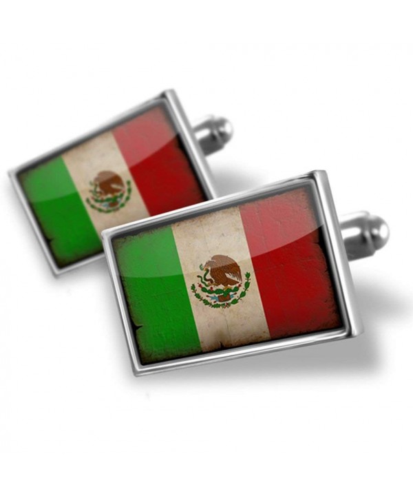 NEONBLOND Cufflinks Mexican Flag vintage