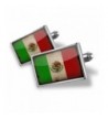 NEONBLOND Cufflinks Mexican Flag vintage