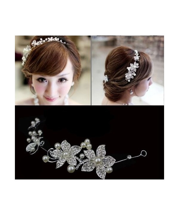 Flower Rhinestone Crystal Wedding Headband