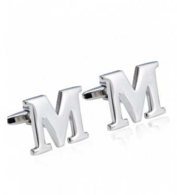 Jstyle Jewelry Personalized Alphabet Cufflinks