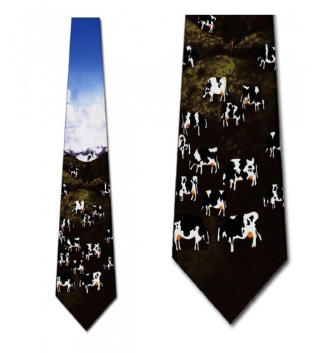 Cow Pastures tie Mens Necktie