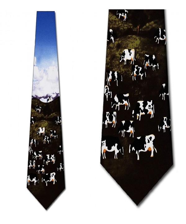 Cow Pastures tie Mens Necktie