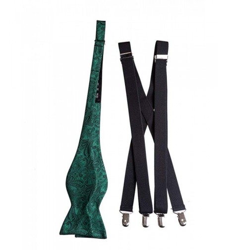 Suspender Vintage Paisley Colors Emerald