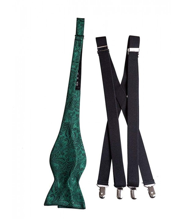 Suspender Vintage Paisley Colors Emerald