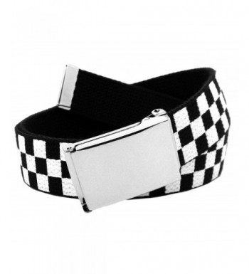 Silver Belt Buckle Printed Checkered