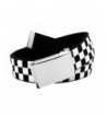 Silver Belt Buckle Printed Checkered