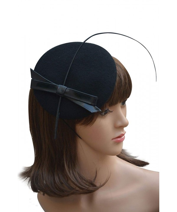 Womens Feather Fascinator Pillbox Cocktail