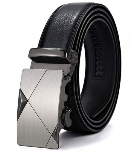 Alderman Belt Leather Ratchet Slide Buckle