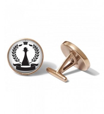 Chess Cufflinks Links Solid Bronze