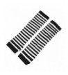 Stripe Pattern Thumbhole Fingerless Warmers