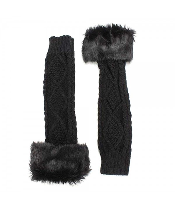 Womens Winter Rabbit Fingerless Gloves