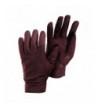 Womens Ladies Leather Gloves Burgundy
