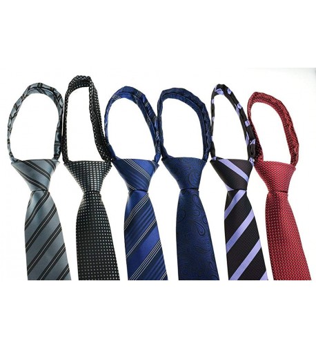 Zipper Skinny Pre tied Business Necktie