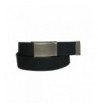 CTM Mens Brass Buckle Black