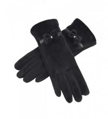 BOTINDO Winter Gloves Bowknot Accessary Windproof