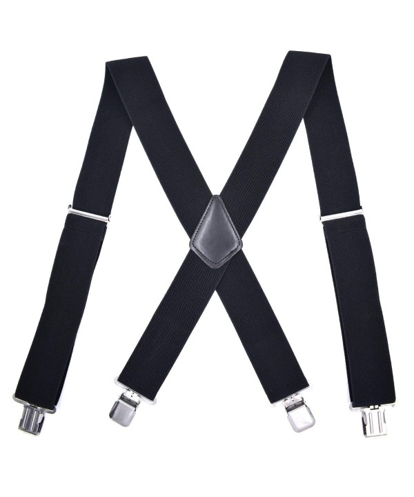 X back Suspenders Adjustable Metal Braces