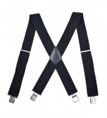 X back Suspenders Adjustable Metal Braces