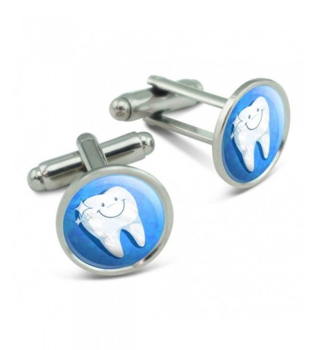 Happy Tooth Dentist Cufflinks Links