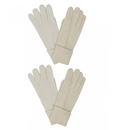 Winter White Ivory Angora Gloves