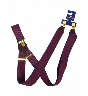 Club Room Jacquard Suspenders Purple