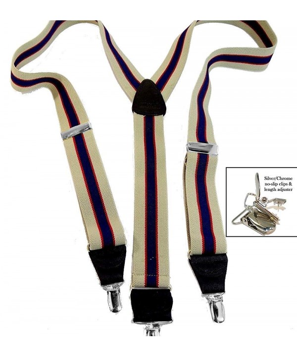 Hold Ups Striped Suspenders Patented No slip